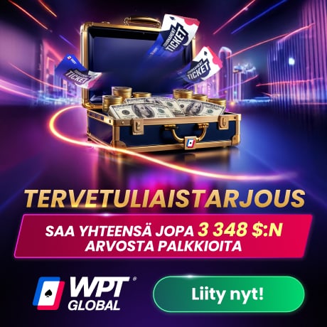 WPTglobal pokeri tervetuliaistarjout